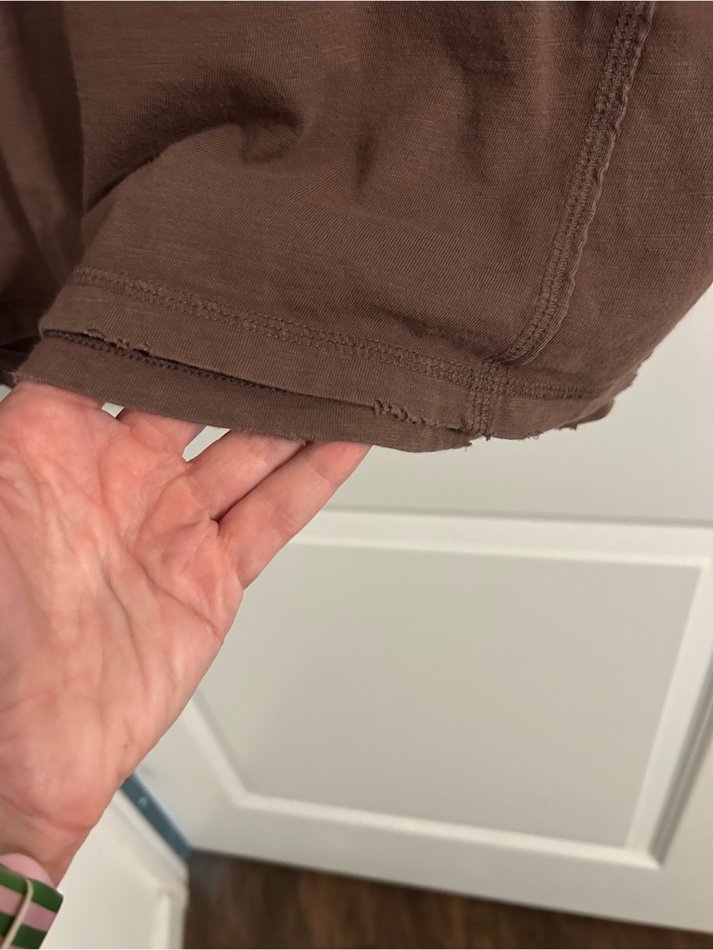 aerie Chocolate Brown Short Sleeve Oversized Tee - Picture 3 of 4